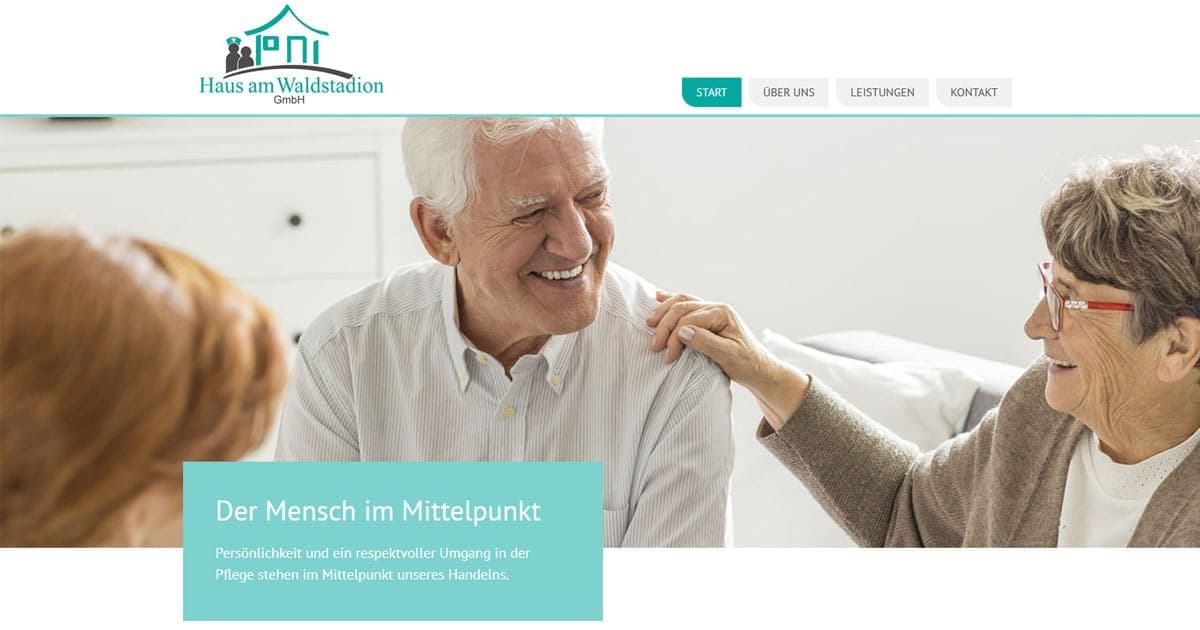 Haus am Waldstadion – Webseite