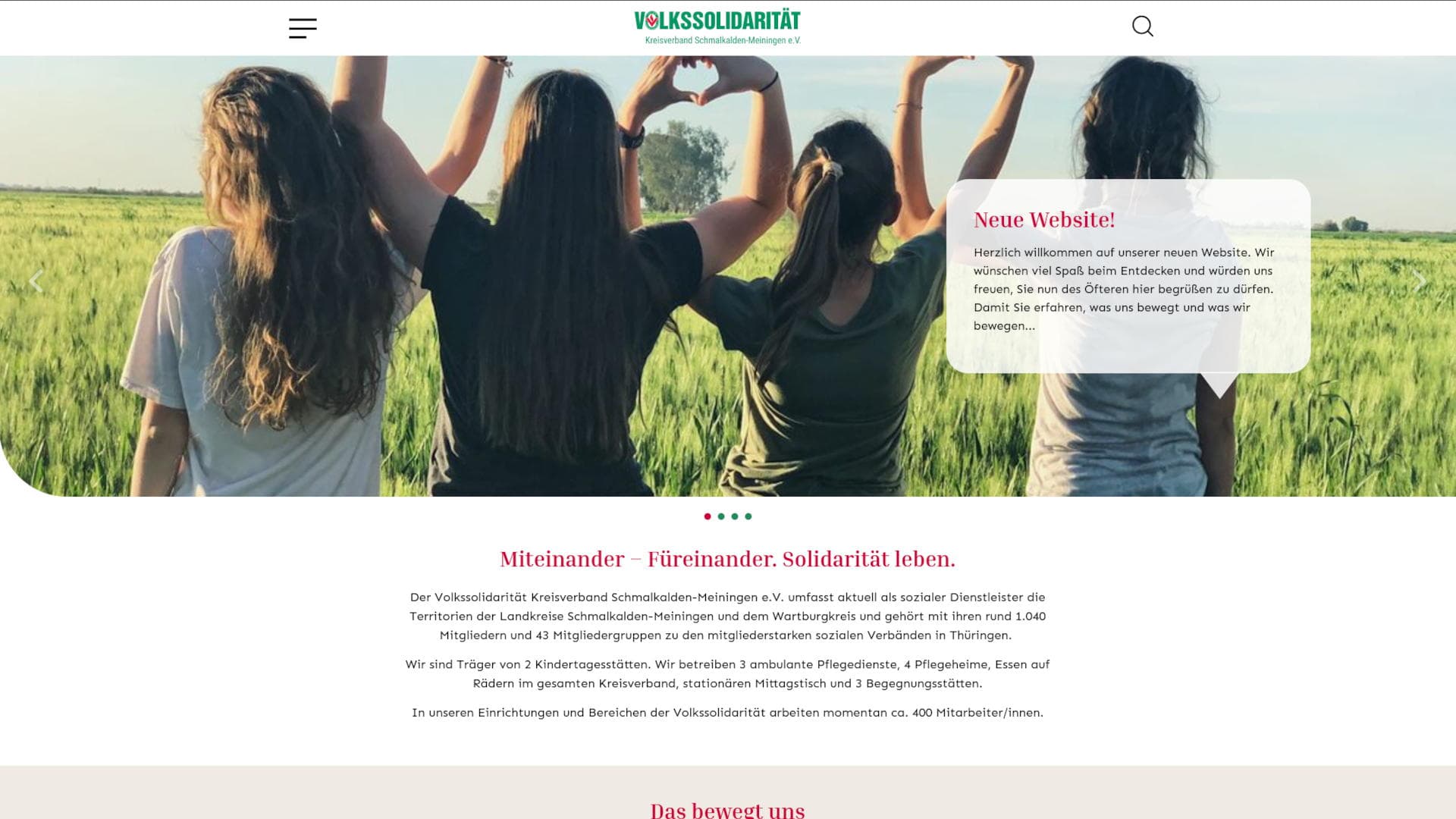 Seniorenresidenz Solepark – Webseite